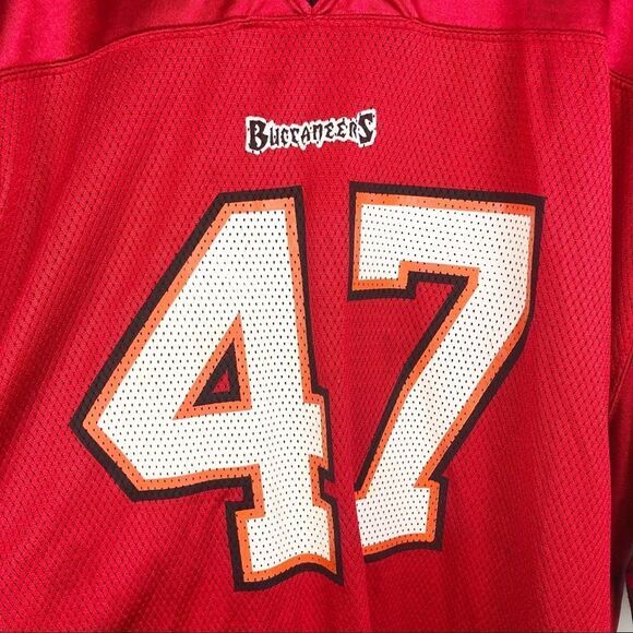 NFL x REEBOK | TAMPA BAY BUCCANEERS #47 Lynch Vintage 2002 Red Jersey Men’s 2XL - Picture 5 of 12